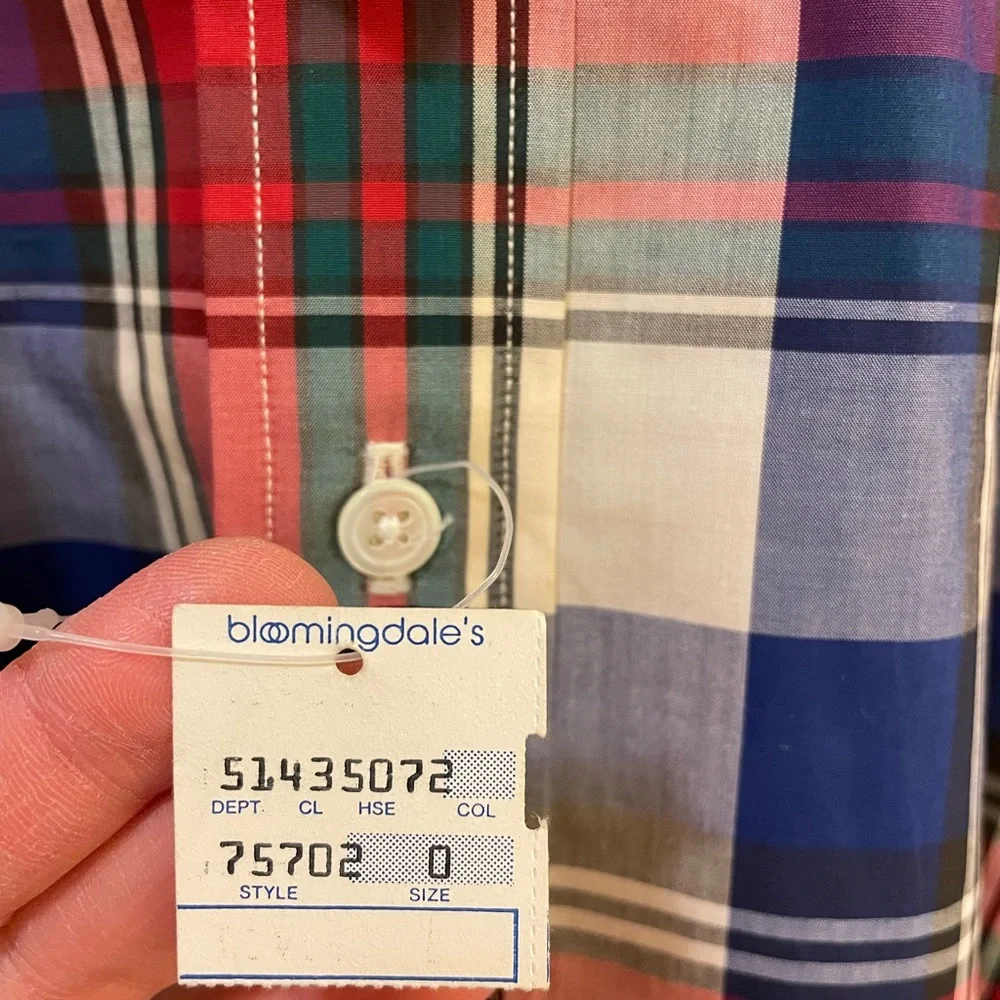 NWT Vintage Bloomingdales Men’s shirt - Picture 3 of 8